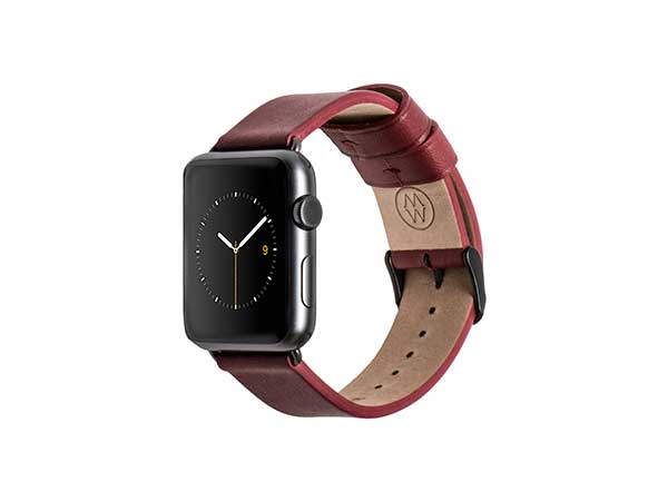 Monowear red leather band - Apple Watch