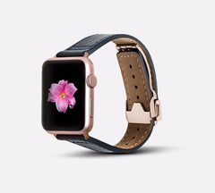 Leather Deployant Band - Apple Watch Monowear