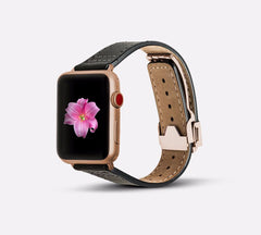 Leather Deployant Band - Apple Watch Monowear