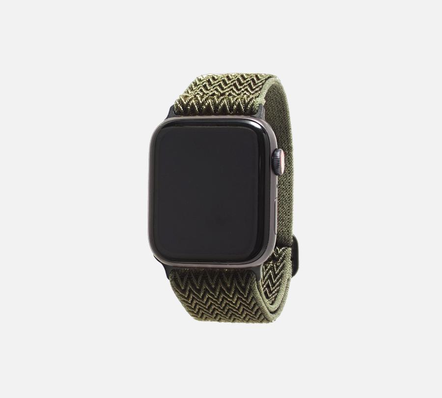monowear apple watch band nylon infinite wave seaweed